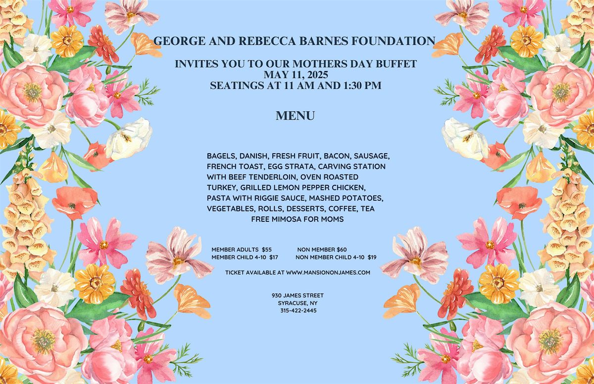 Syracuse Mother's Day Brunch at the Mansion, 11 May | Event in Syracuse | AllEvents