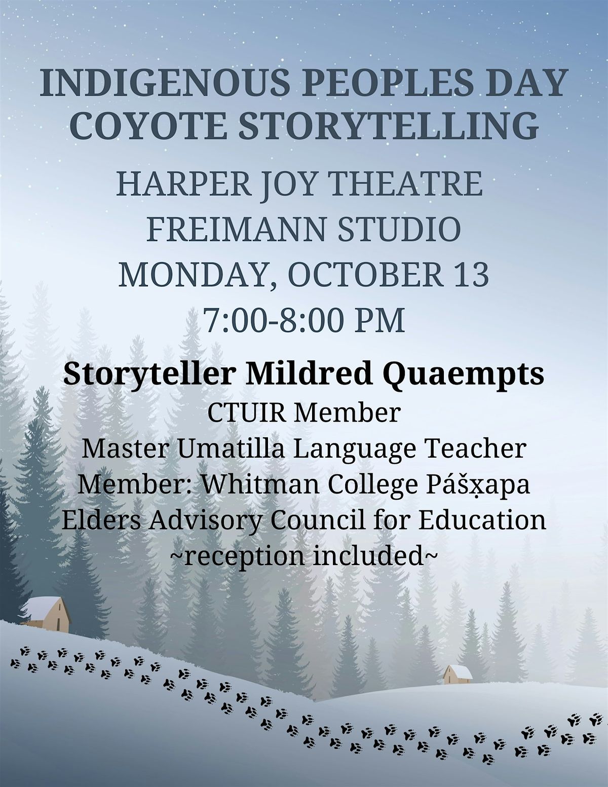 Coyote Storytelling, 13 October | Event in Walla Walla | AllEvents