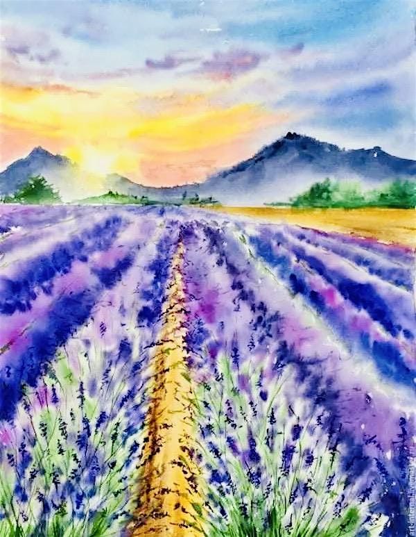 Lavender Fields in Watercolors with Phyllis Gubins, 13 December | Event in Ventura | AllEvents