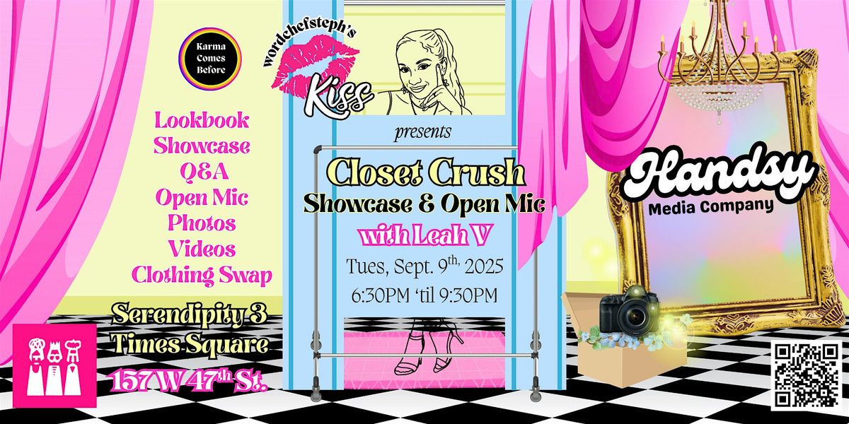 WCS's Kiss: Closet Crush with Leah V, 9 September | Event in New York | AllEvents
