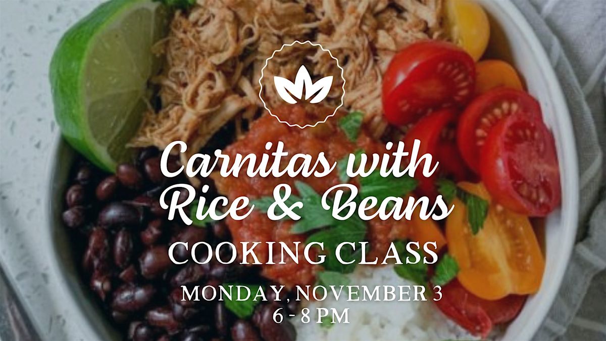 Carnitas with Rice & Beans Cooking Class, 3 November | Event in Dubuque | AllEvents