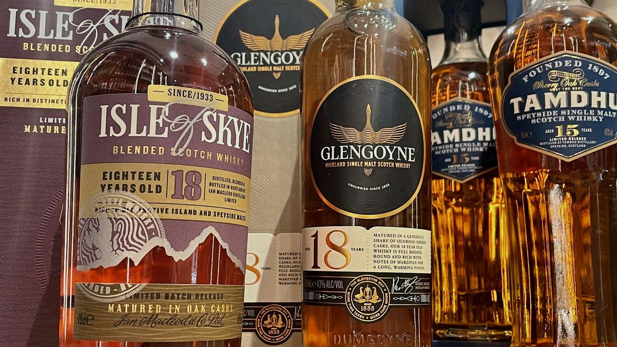 Free Whisky Tasting: Tamdhu, Glengoyne, Isle of Skye 18, 6 December | Event in Edinburgh | AllEvents