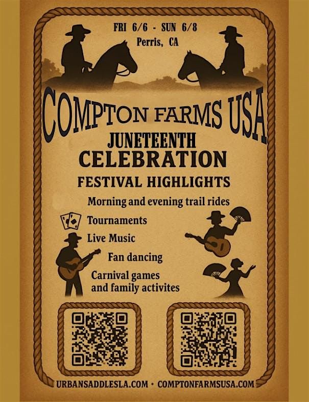 COMPTON FARMS JUNETEENTH CELEBRATION, 6 June | Event in Perris | AllEvents