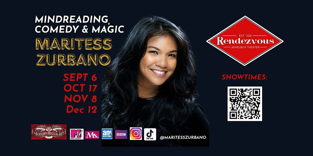 MINDREADING, COMEDY, AND MAGIC WITH MARITESS ZURBANO, 6 September | Event in Seattle | AllEvents