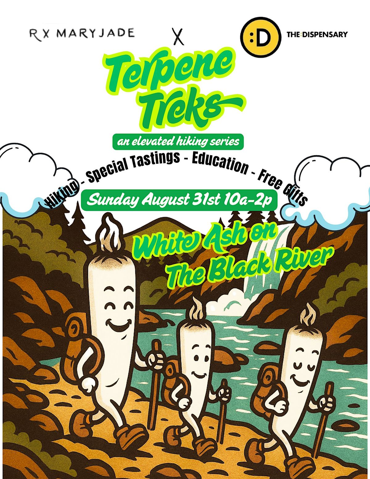 Terpene Treks: White Ash at the Black River, 31 August | Event in Washington Township | AllEvents