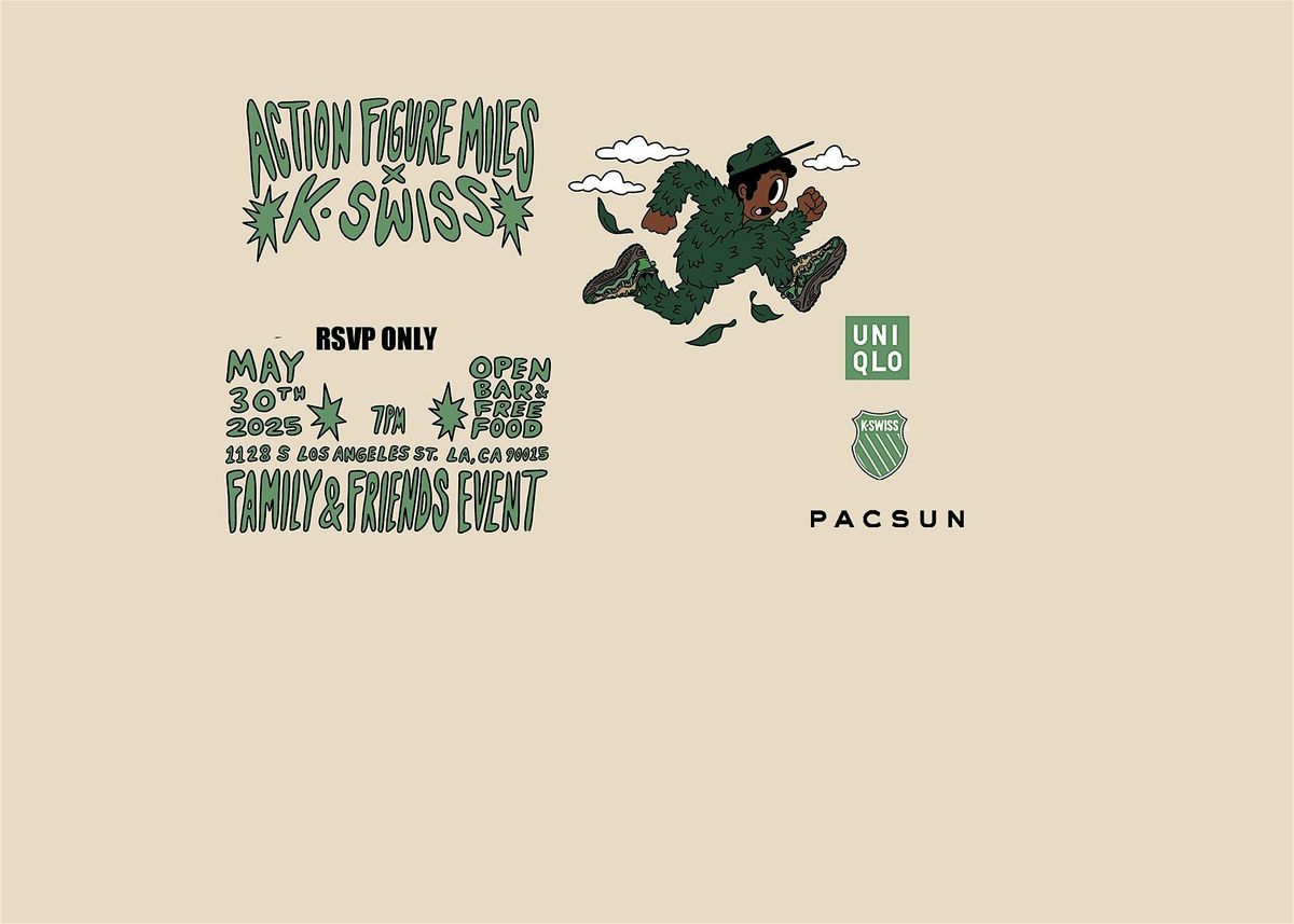 Action Figure Miles x K-Swiss x PacSun Launch Party, 30 May | Event in Los Angeles | AllEvents