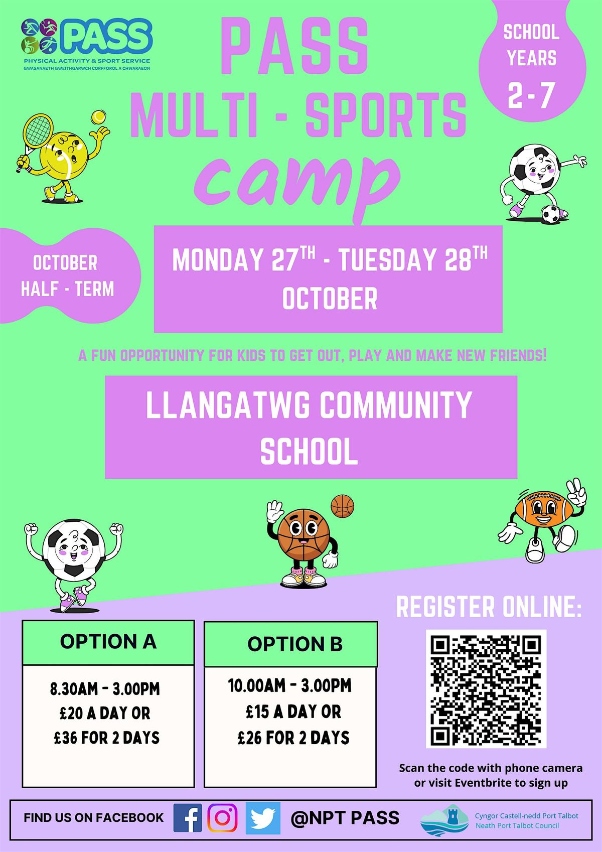 Llangatwg October Half Term PASS Camp, 27 October | Event in Cadoxton | AllEvents