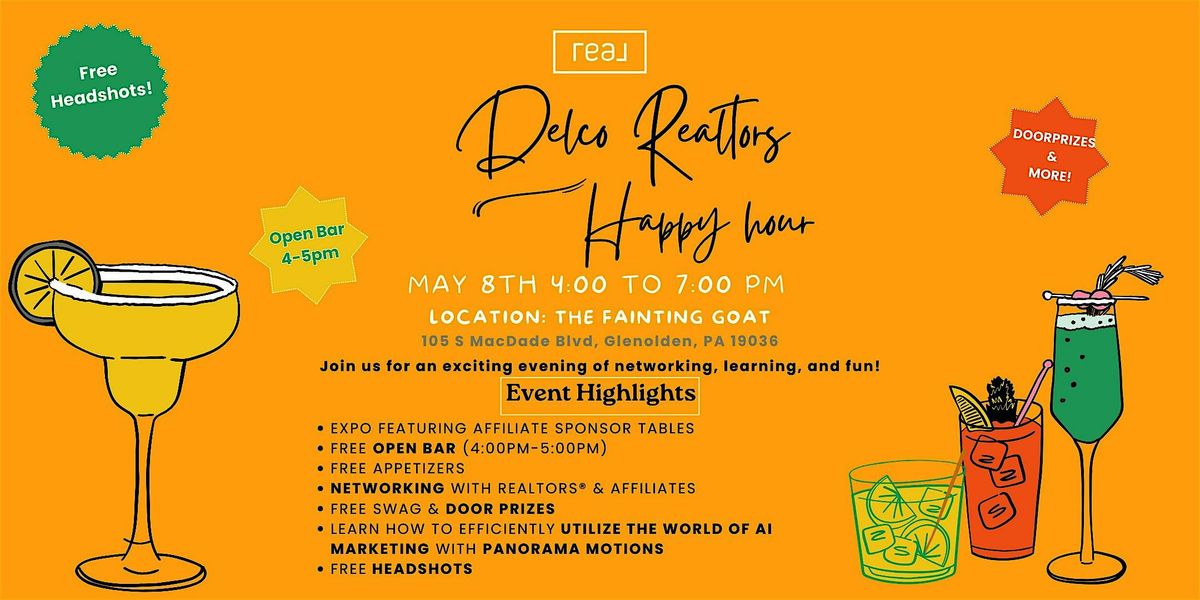 Delco Realtors Happy Hour, 8 May | Event in Glenolden | AllEvents