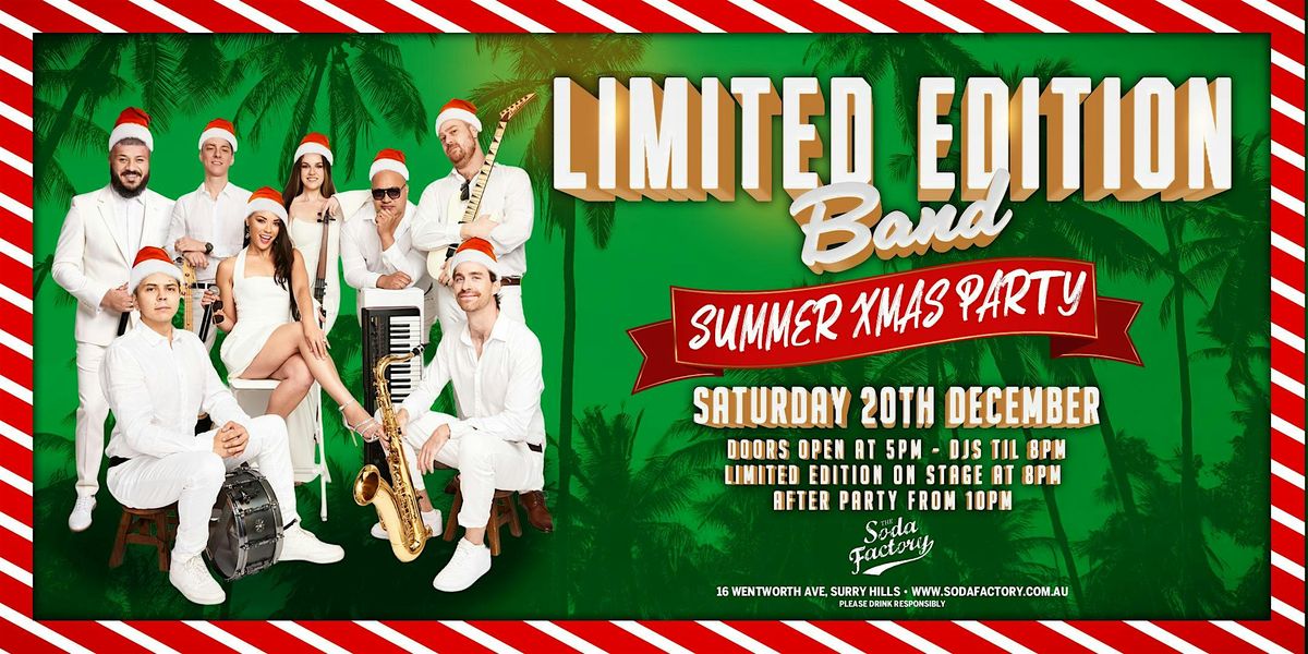Limited Edition Band Summer XMAS Party, 20 December | Event in Surry Hills | AllEvents
