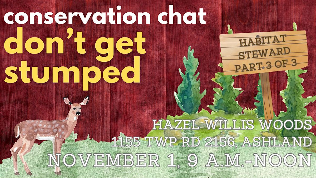 Conservation Chat: Don't Get Stumped, 1 November | Event in Ashland | AllEvents