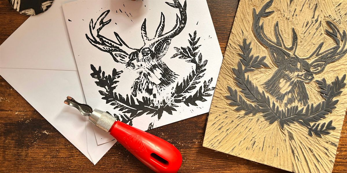 Lino-Printed Christmas Cards & Wrapping Paper Workshop, 7 December | Event in Saltdean | AllEvents