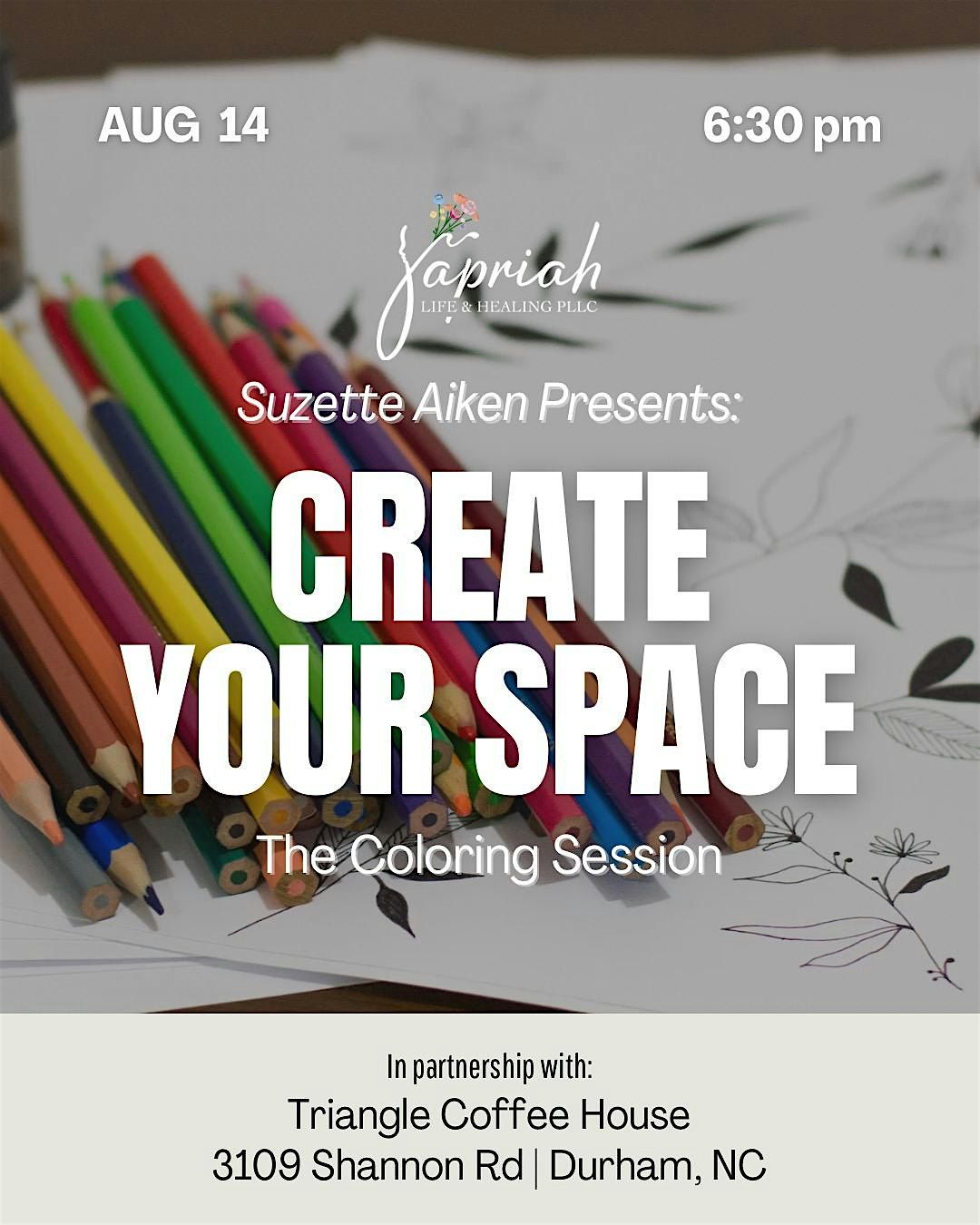 Create Your Space: Color Session, 14 August | Event in Durham | AllEvents