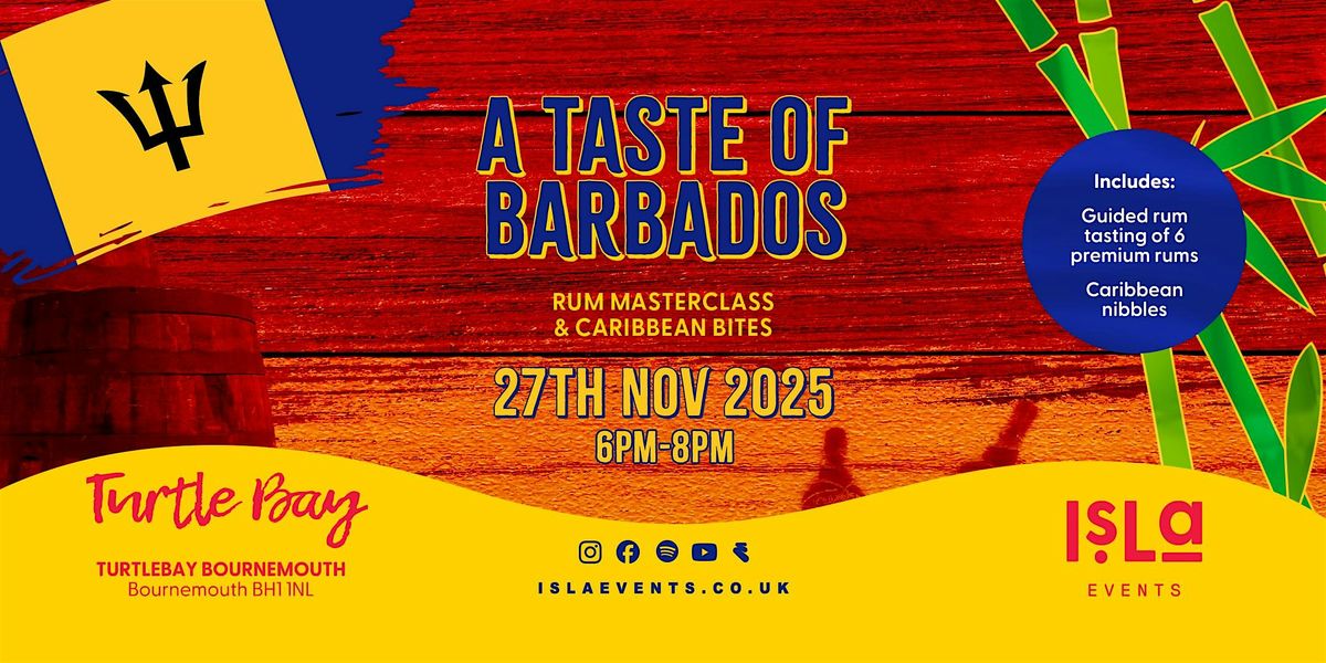 A Taste of Barbados - Rum Masterclass & Caribbean Bites | Event in Bournemouth | AllEvents