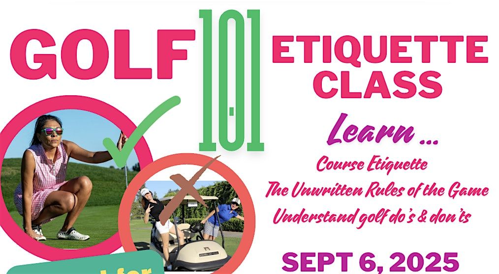 Golf Etiquette 101, 6 September | Event in Montebello | AllEvents