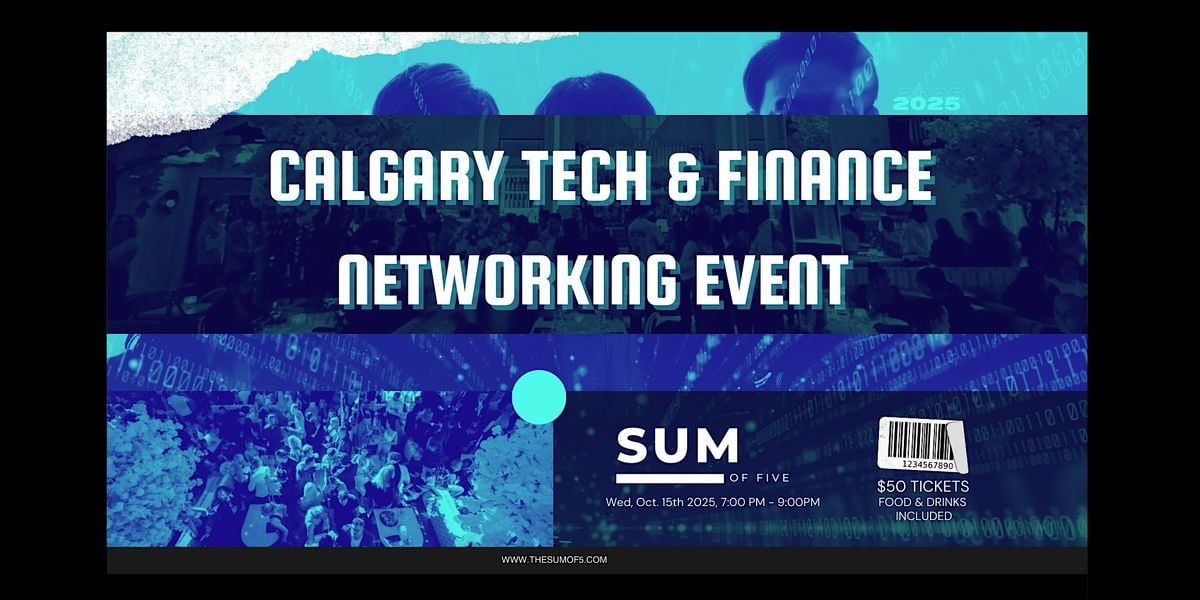 Calgary Tech & Finance Networking Event, 15 October | Event in Calgary | AllEvents