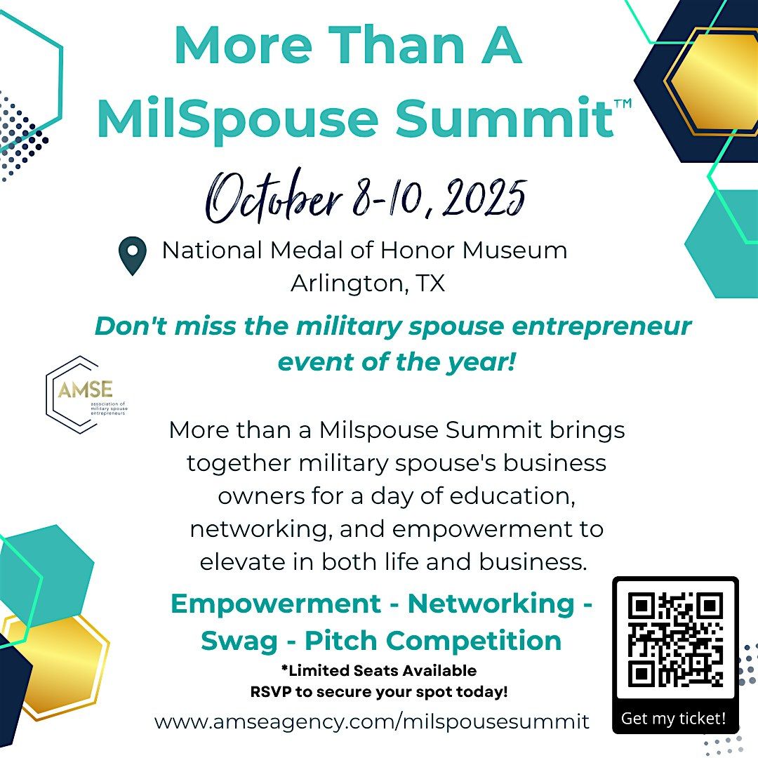 More Than A MilSpouse Summit 2025, 8 October | Event in Arlington | AllEvents
