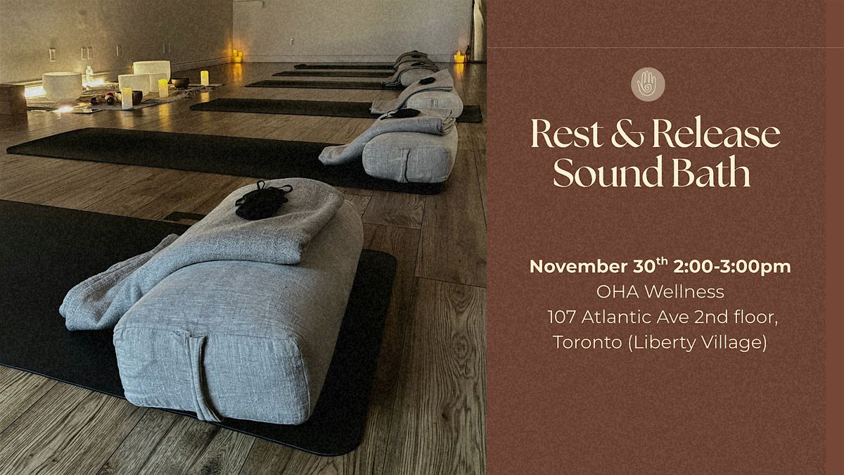 Reset & Release: Sound Bath, 30 November | Event in Toronto | AllEvents
