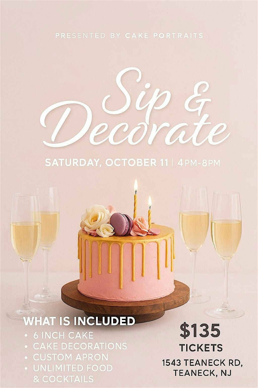 Sip & Decorate SATURDAY, OCTOBER 11 | 4PM-8PM, 11 October | Event in Teaneck | AllEvents