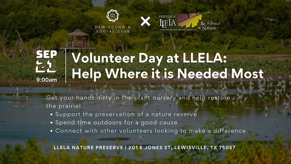 Volunteering at LLELA: Help Where It’s Needed Most, 21 September | Event in Farmers Branch | AllEvents