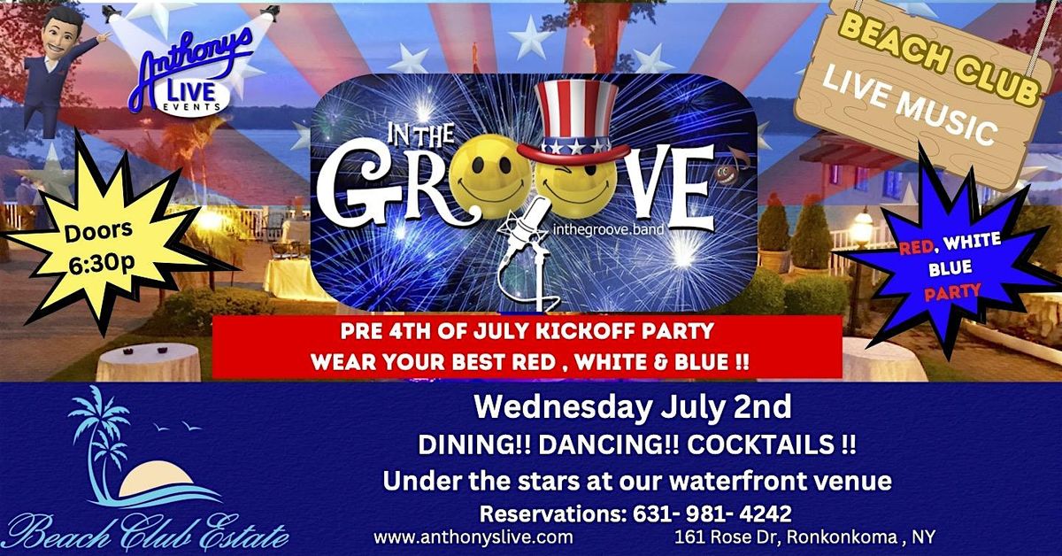 In The Groove at Beach Club Estate, 2 July | Event in Lake Ronkonkoma | AllEvents