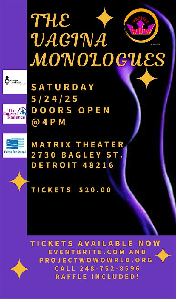Vagina Monologuing, 24 May | Event in Detroit | AllEvents