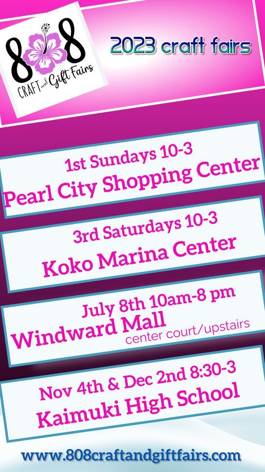 Koko Marina Center 3rd Saturdays Craft & Gift Fair, Koko Marina Center