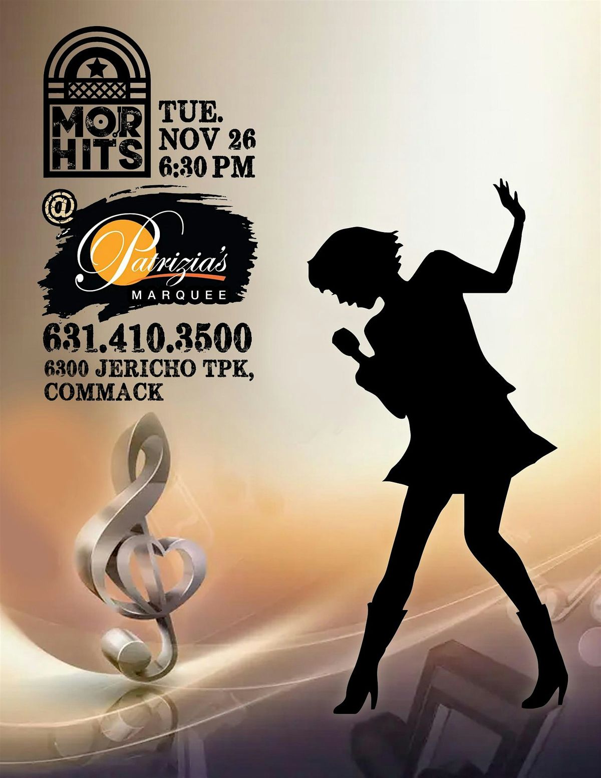 Mor Hits @ Patrizia's Marquee, 26 November | Event in Commack | AllEvents