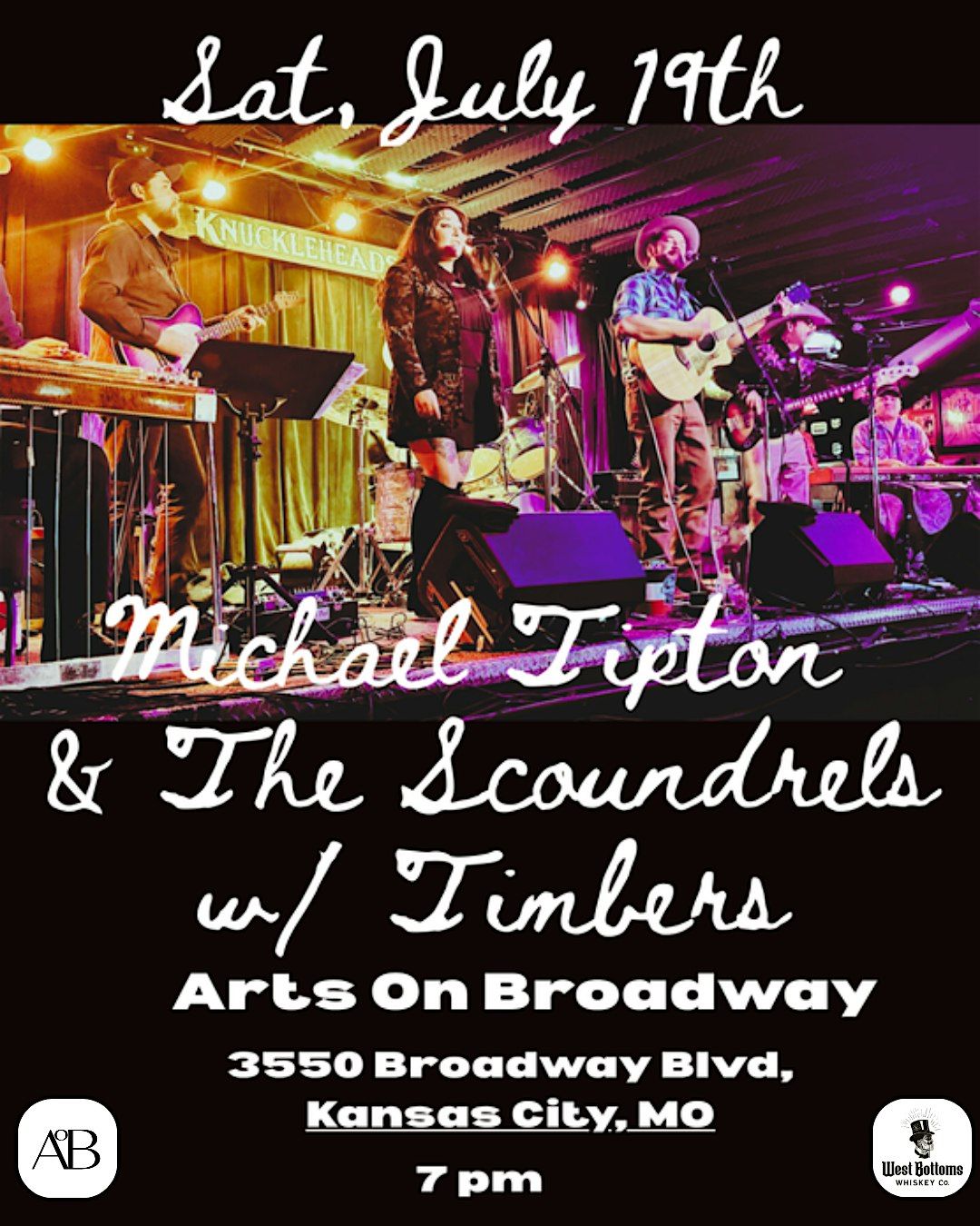Michael Tipton & The Scoundrels featuring Timbers, 5 August | Event in Kansas City | AllEvents