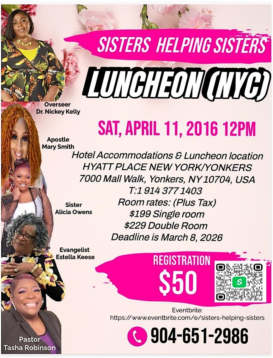 Sisters helping sisters, 11 April | Event in Yonkers | AllEvents