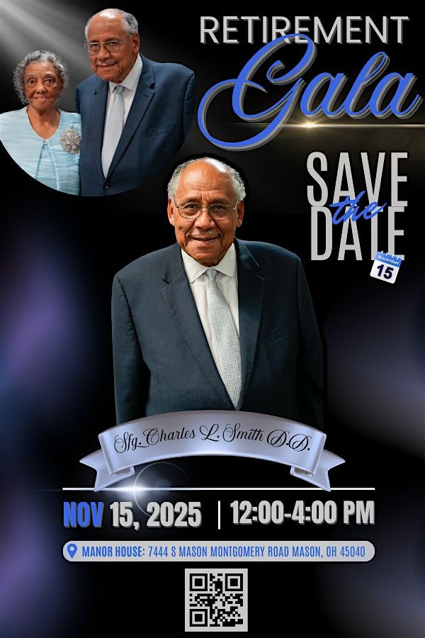 Suffragan Bishop Charles L. Smith's Retirement Gala, 15 November | Event in Mason | AllEvents