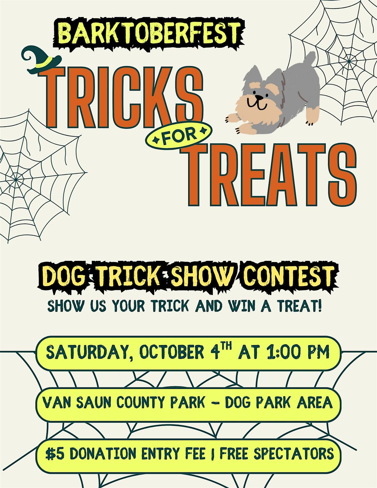 Barktoberfest Tricks-for-Treats Dog Trick Show Contest, 4 October | Event in Paramus | AllEvents