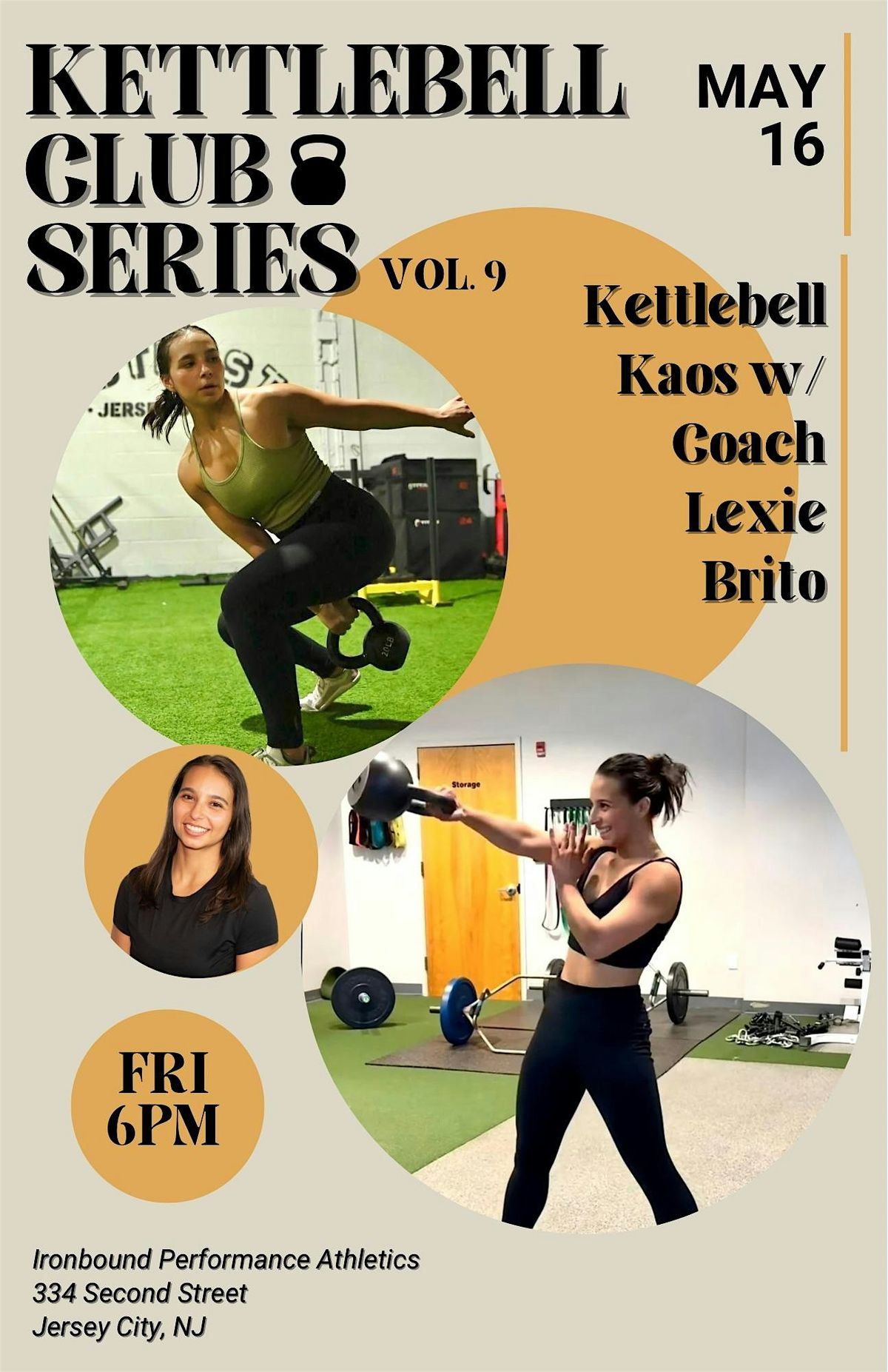 Kettlebell Club Fridays Volume 9: Kattlebell Kaos w/ Coach Lexie Brito, 16 May | Event in Jersey City | AllEvents