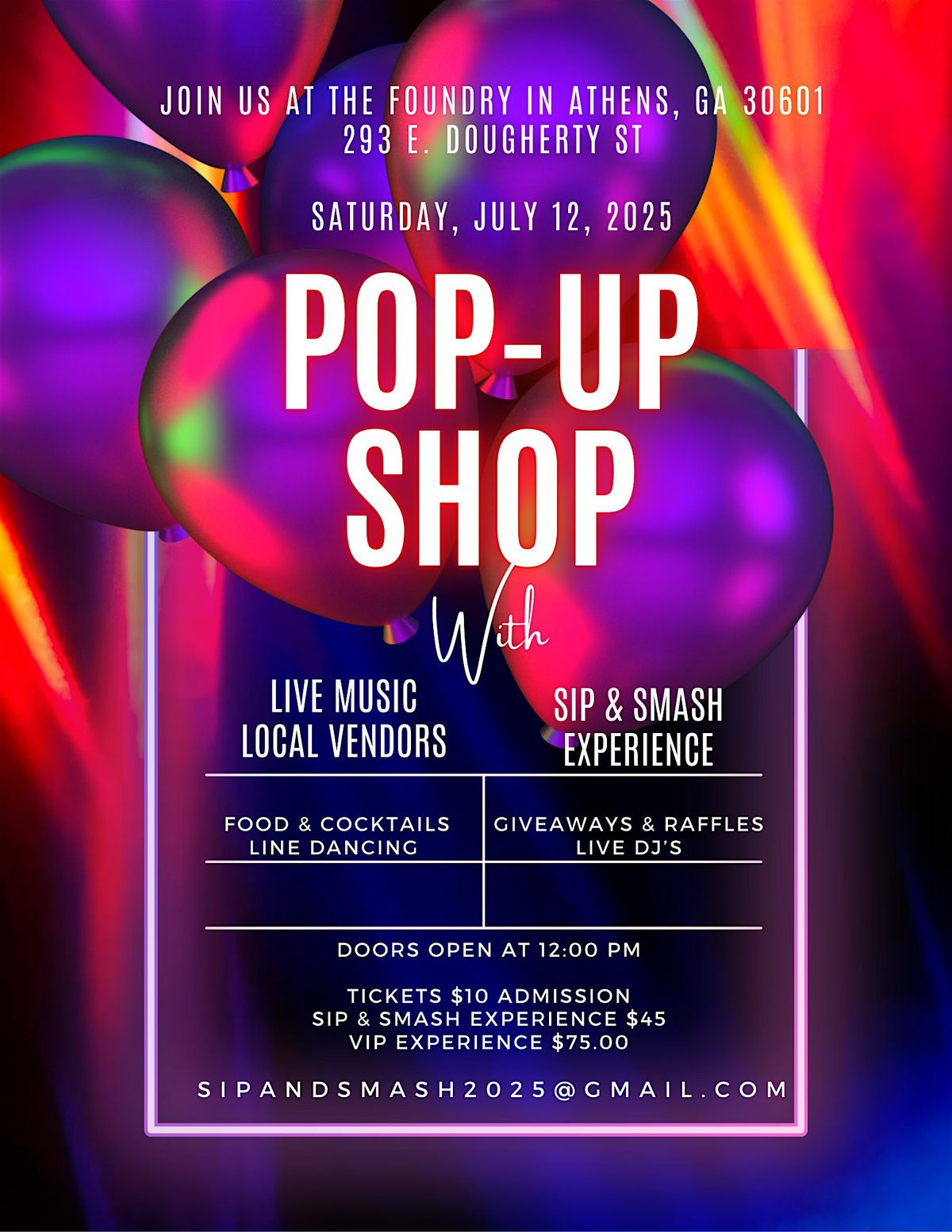 UNCORKED: The Day Party Pop-Up+ Sip & Smash Experience, 12 July | Event in Athens | AllEvents