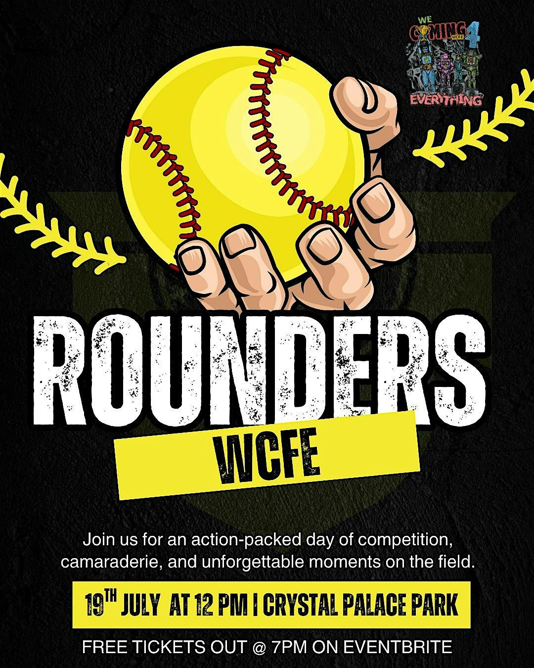 WCFE ROUNDERS, 30 August | Event in London | AllEvents