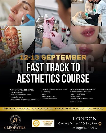 3-Day Fast Track to Aesthetics For Medics & Non-Medics, 24 October | Event in London | AllEvents