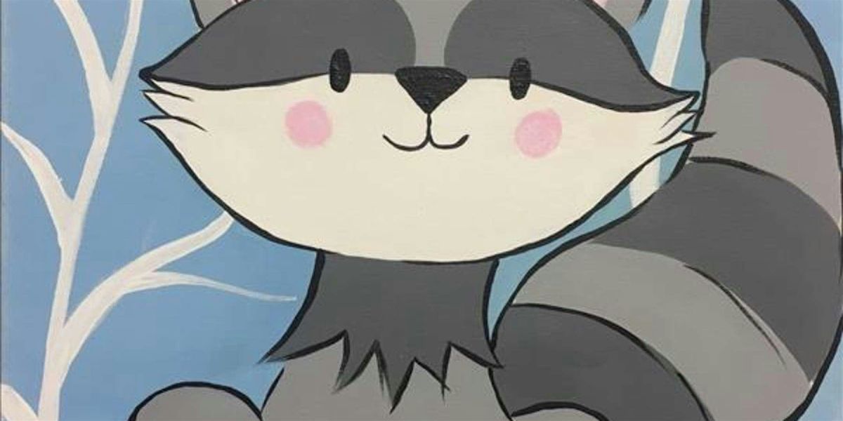 Curious Raccoon Forest Fun - Paint and Sip by Classpop!™, 1 June | Event in Pearland | AllEvents