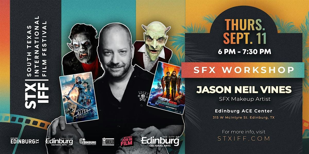 STXIFF 2025 -Zombie SFX Makeup Workshop with Jason Vines, 11 September | Event in Edinburg | AllEvents
