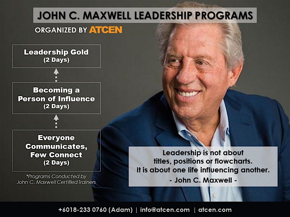 Becoming a Person of Influence (John C. Maxwell Program), 2 September | Event in Kuala Lumpur | AllEvents