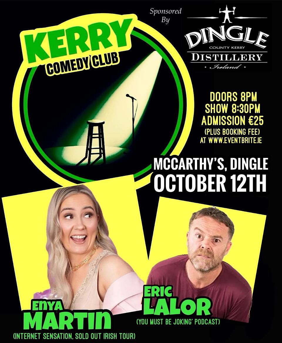 Enya Martin to storm Kerry Comedy Club, 12 October | Event in Dingle | AllEvents