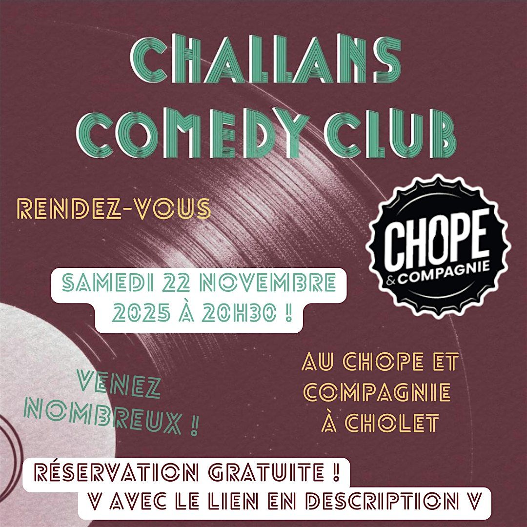 Soirée stand up au Chope et Compagnie de Cholet, 22 November | Event in Cholet | AllEvents