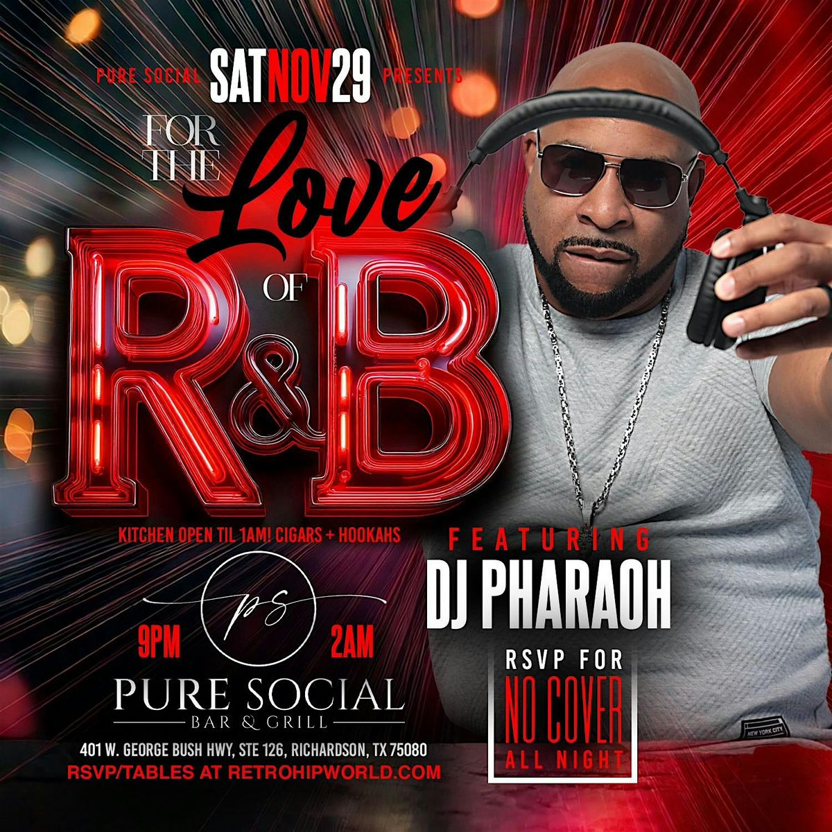 For The Love of R&B Saturday with DJ TONE DEF, 29 November | Event in Richardson | AllEvents