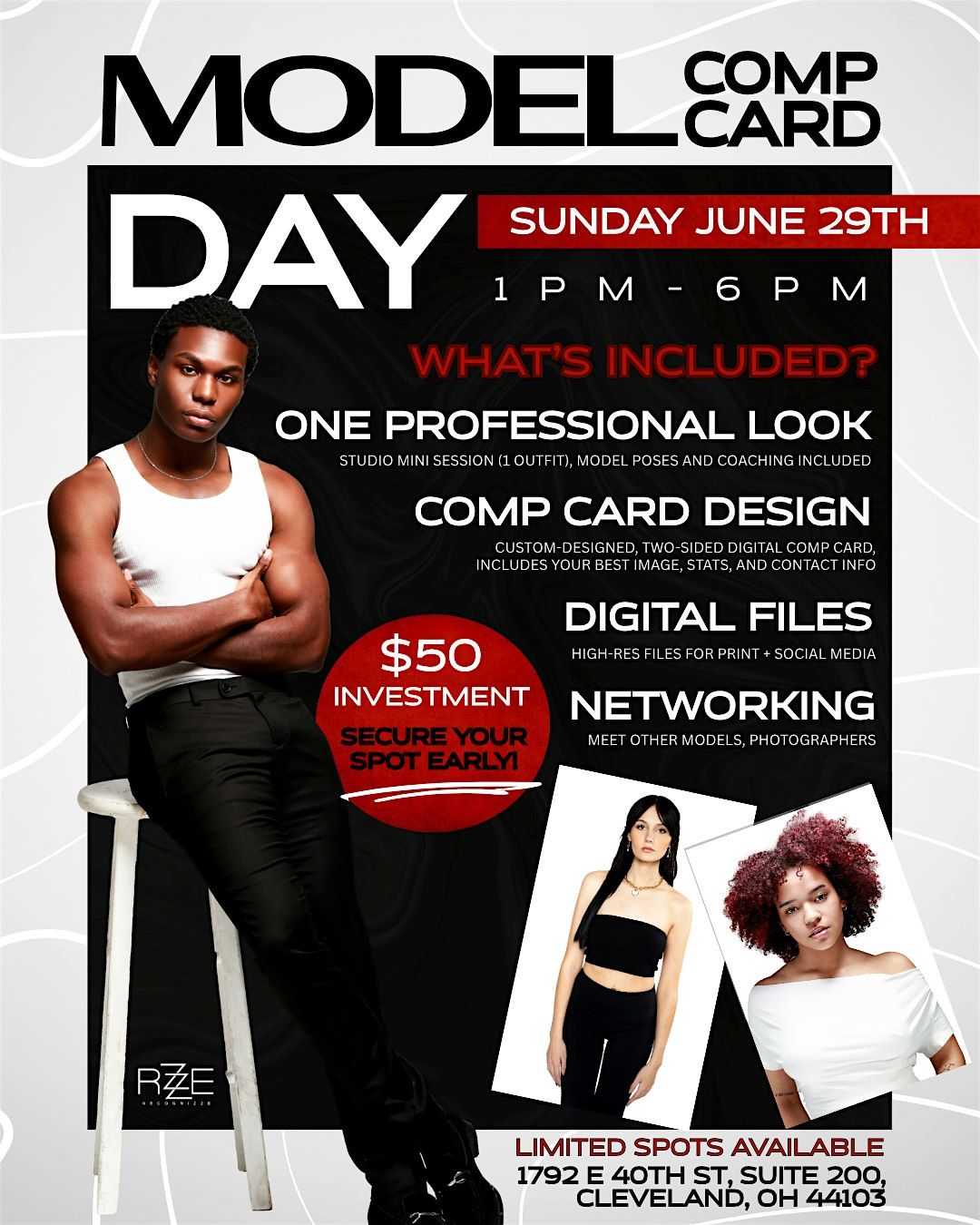 Model  comp card Day, 29 June | Event in Cleveland | AllEvents