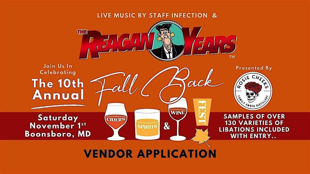 Fall Back Ciders, Spirits & Wine Fest 2025 Vendor APPLICATION, 1 November | Event in Boonsboro | AllEvents