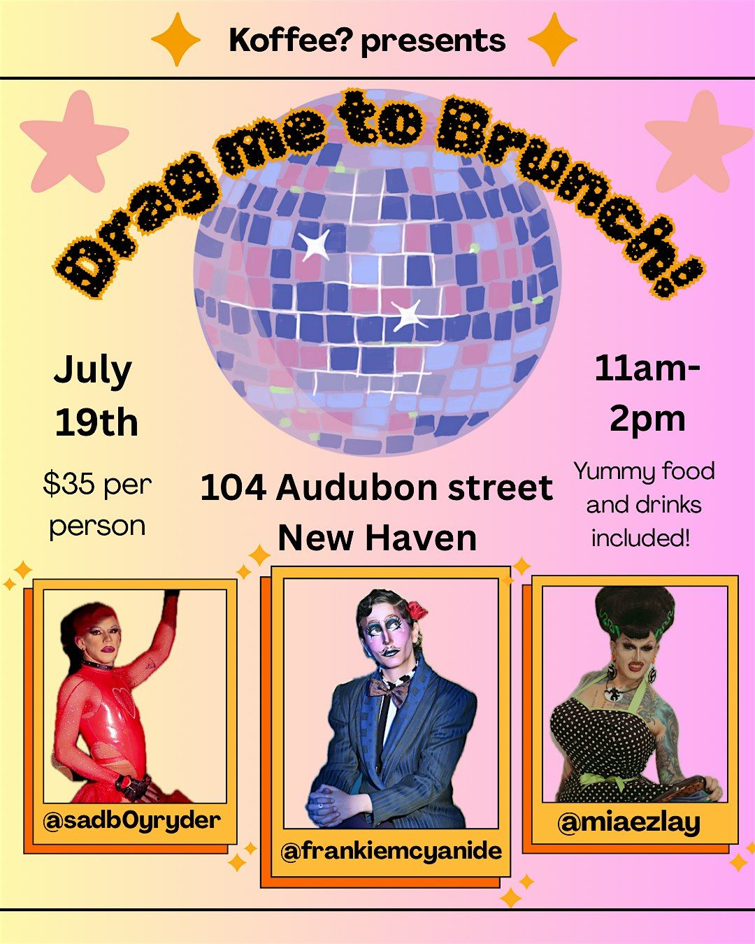 Drag me to Brunch!, 12 July | Event in New Haven | AllEvents