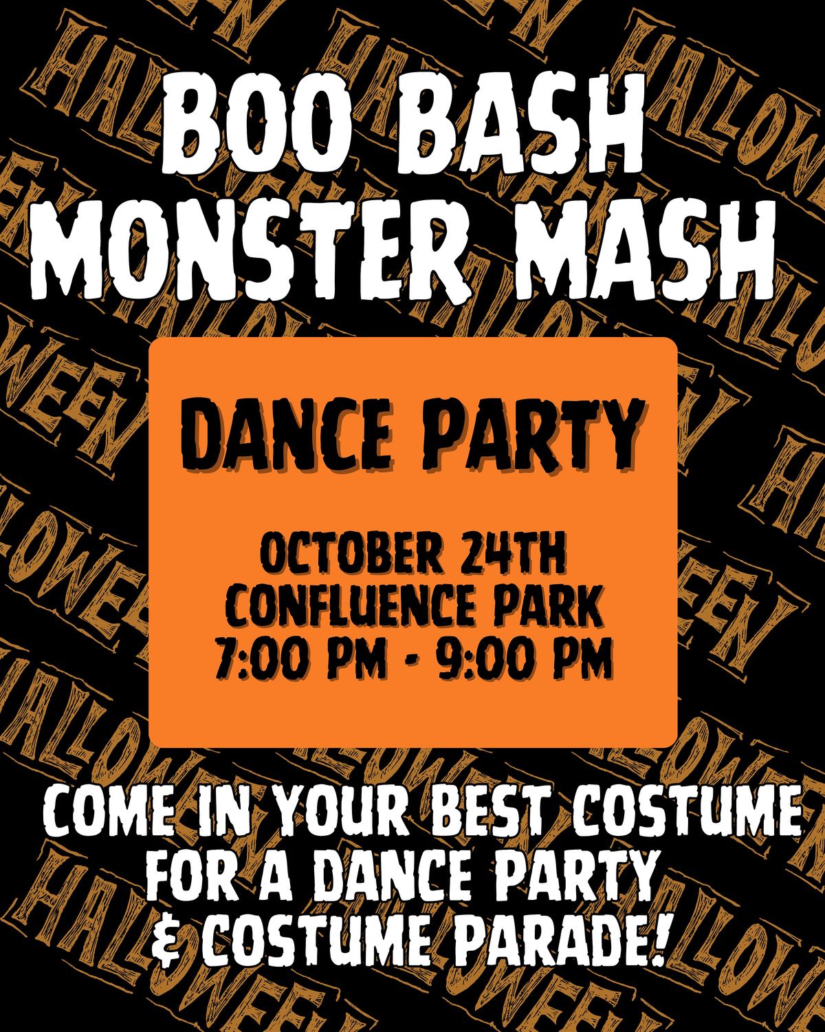 Boo Bash Monster Mash, 24 October | Event in Valencia | AllEvents