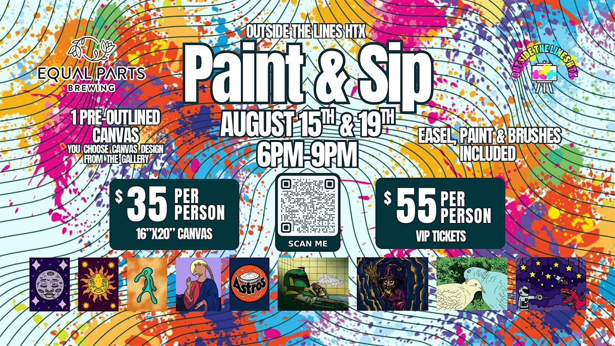 Paint and Sip at Equal Parts Brewing, 19 August | Event in Houston | AllEvents