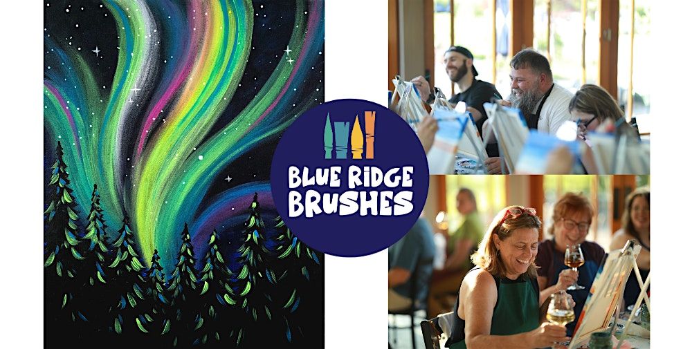 Paint + Sip: "Evergreen Aurora" at Wintergreen Resort, 29 November | Event in Nellysford | AllEvents