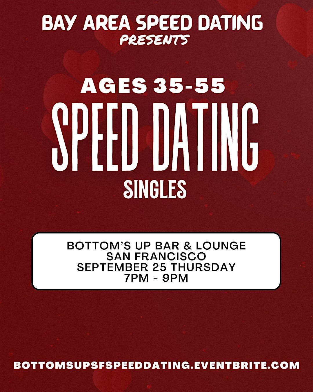 Bottom’s Up Speed Dating Singles | Ages 35-55, 25 September | Event in San Francisco | AllEvents