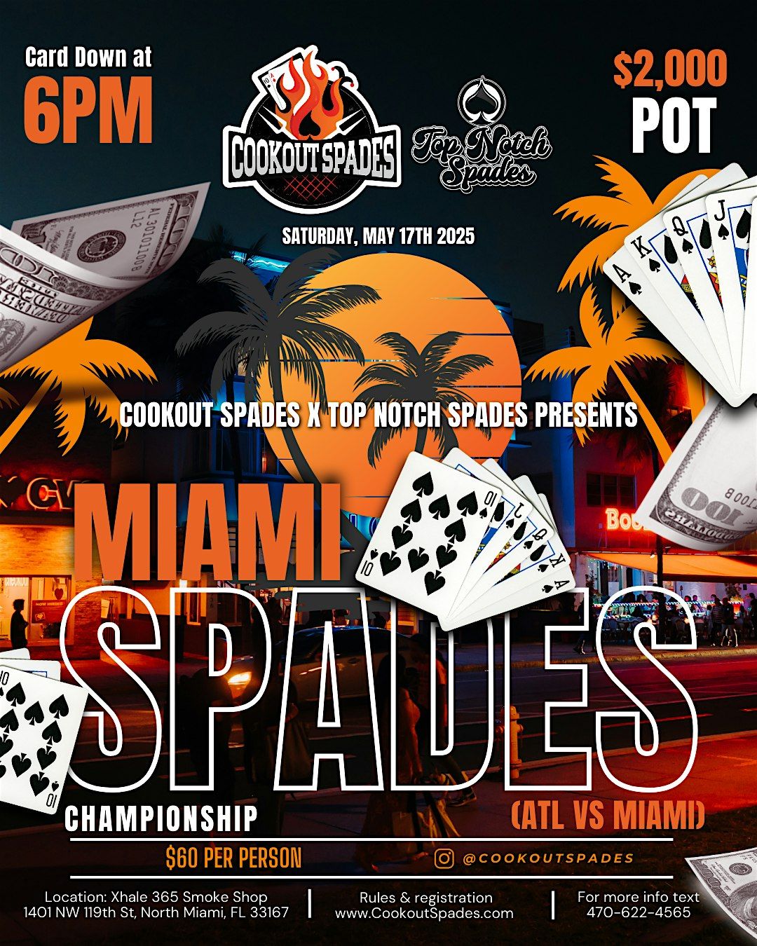 Miami Spades Championship, 17 May | Event in North Miami | AllEvents
