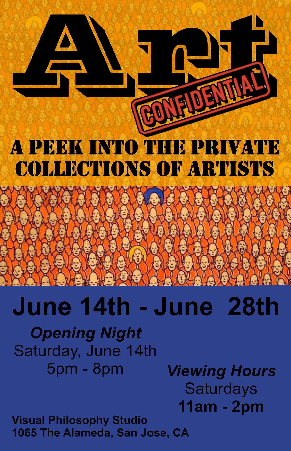 Opening Night: Art Confidential, 14 June | Event in San Jose | AllEvents
